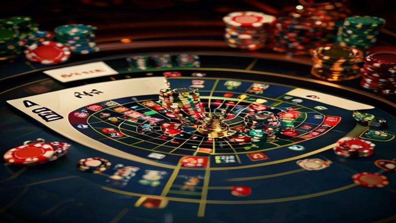 Sảnh Baccarat live casino với dealer chia bài trực tiếp